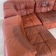 Modular vintage leather sofa Kimba Ligne Roset
