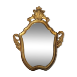 Vintage mirror in gold frame, 52x42 cm