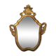 Vintage mirror in gold frame, 52x42 cm