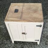 Old bistro icebox in solid oak - Small sideboard