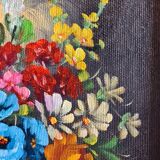 Tableau floral signé A.Bini