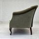 1960s, Danish 2-seater sofa, green furniture velour, beech wood.
