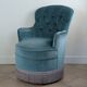 Fauteuil crapaud velours