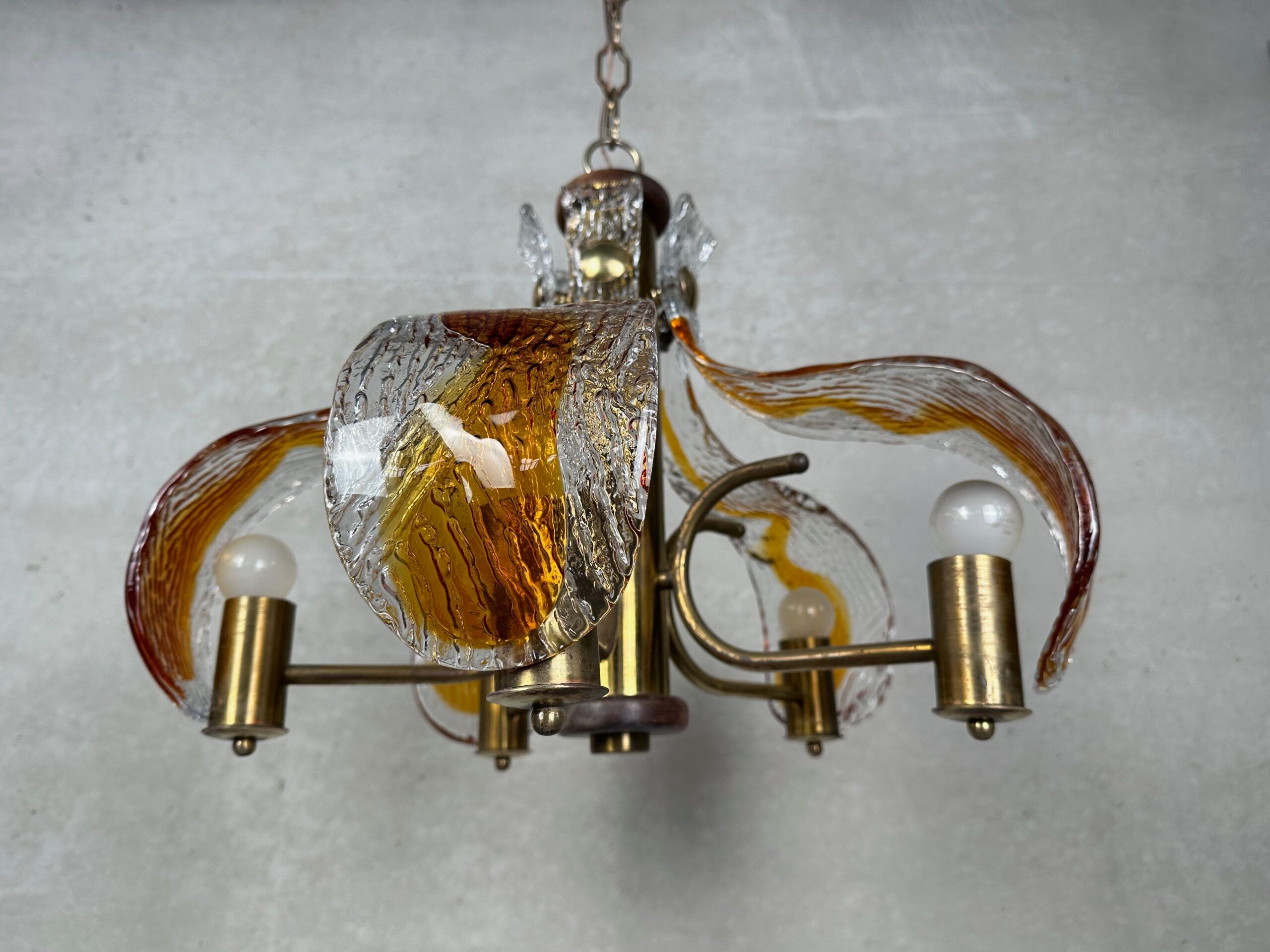 Mazzega 'bicolored' chandelier