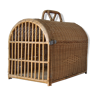 Wicker/rattan cat cage - 1970s