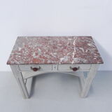 Art Deco table with 2 drawers and mirror, side table