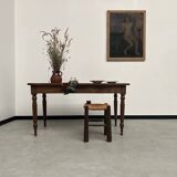 Old walnut bistro table