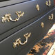 Black restyled vintage chest of drawers
