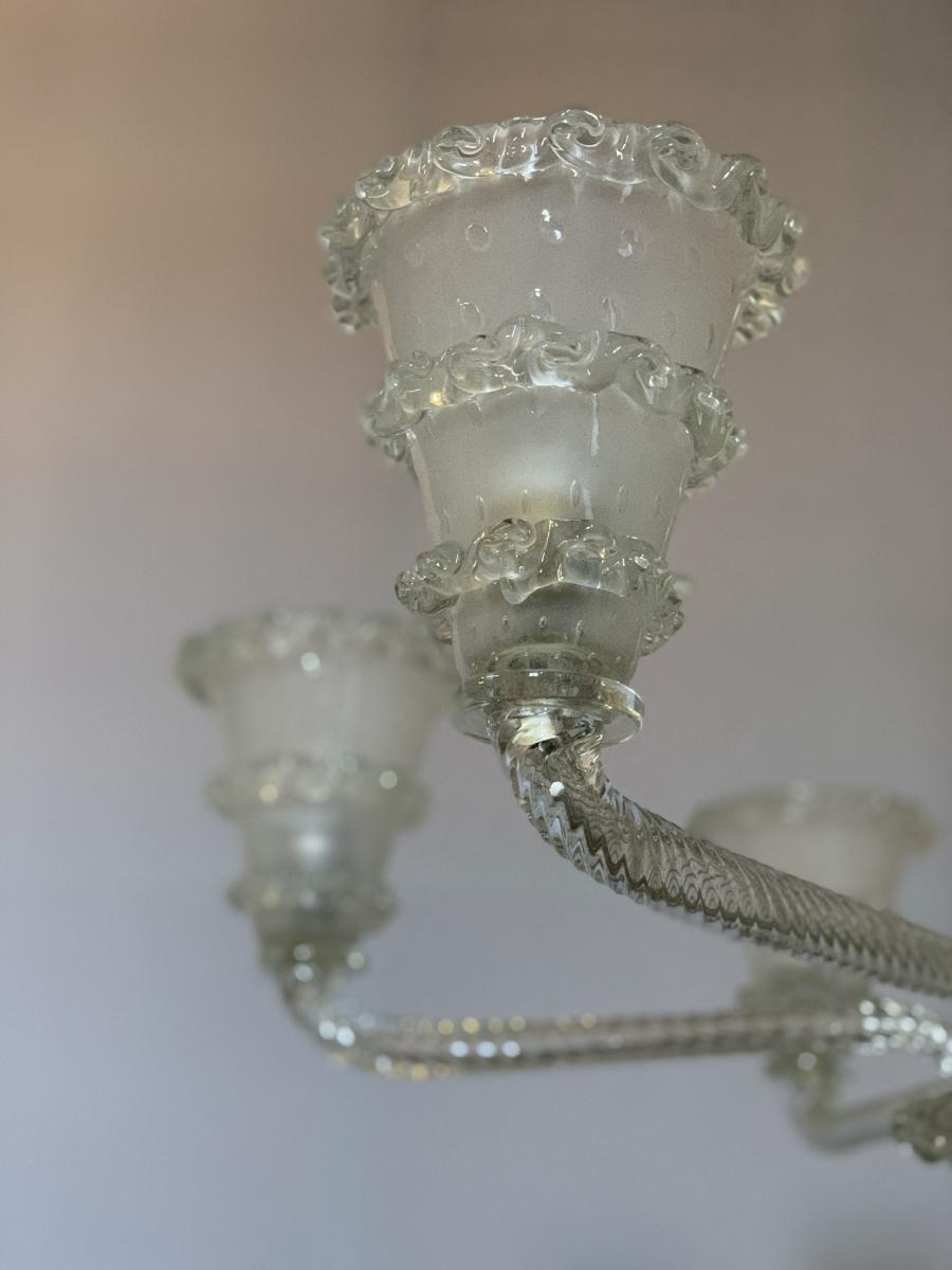 Lustre en verre de Venise, Murano, vers 1940