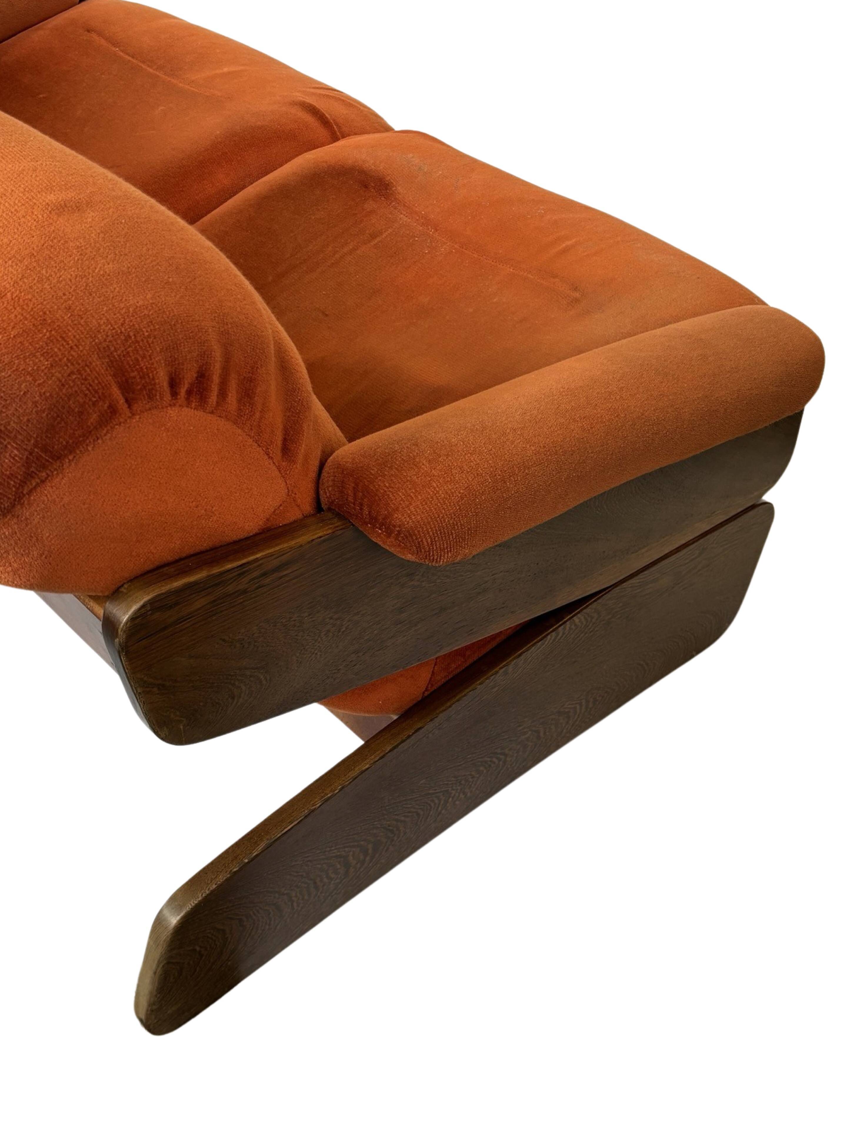 Vintage Space Age Sofa Two Seater Sofa Design 1970s