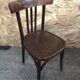 Old Chair Bistro Dark Curved Wood 70s Vintage