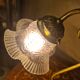 lampe 1900 de bureau ou chevet bronze 28x25 tres belle patine, fonctionne b