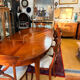 Extendable dining table in cherry wood