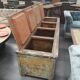 Former boat fridge turned decoration chest