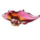 Decorative bowl by J. Hospodka for Chribska Glassworks, Czechoslovakia, 1960s