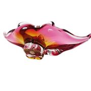 Decorative bowl by J. Hospodka for Chribska Glassworks, Czechoslovakia, 1960s