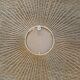 Vintage sun mirror in gold metal 55cm