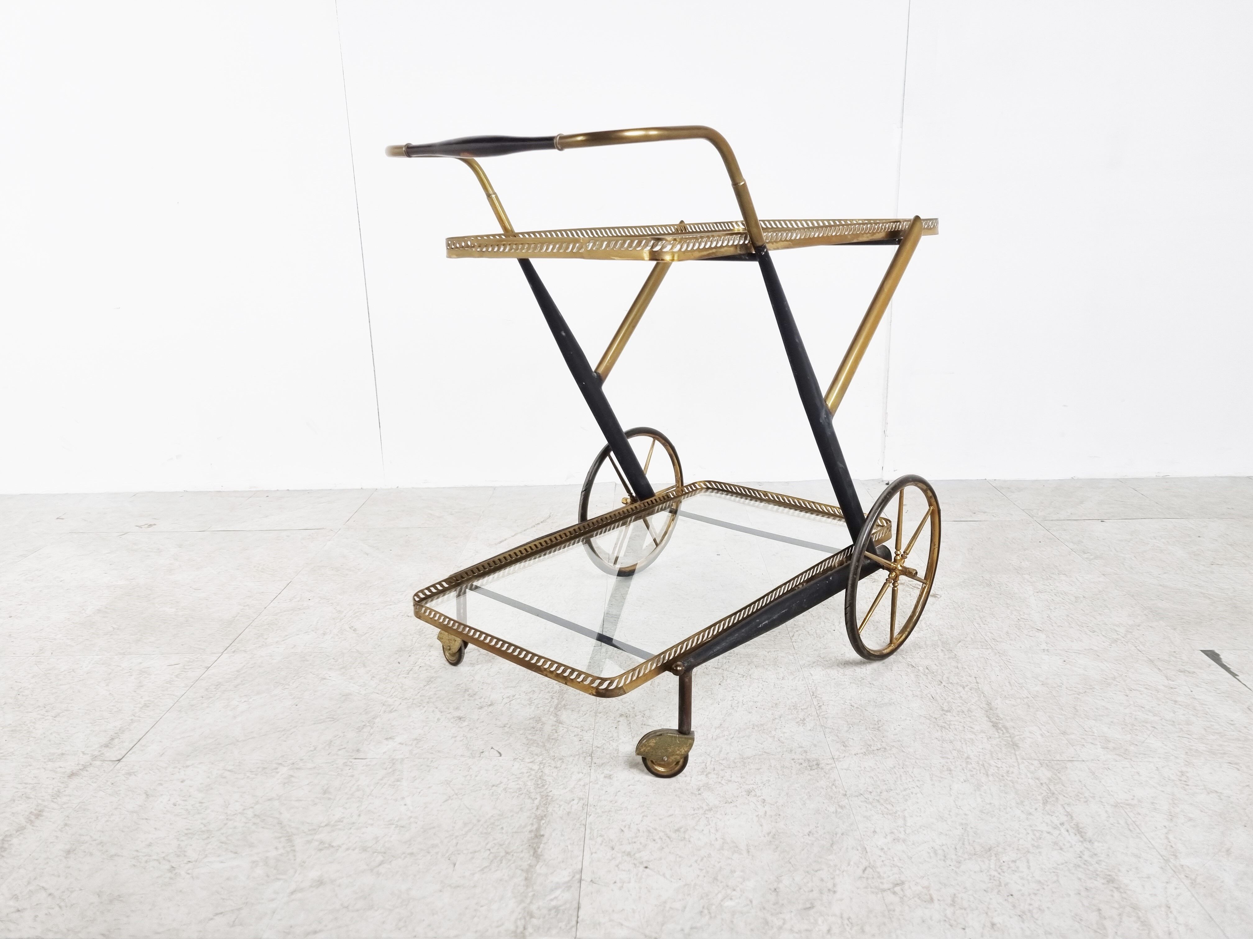 Vintage italian serving trolley