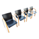 Set of 4 Thonet chairs model S320 renovated by Wulf Schneider and Ulrich Bohme, 1984