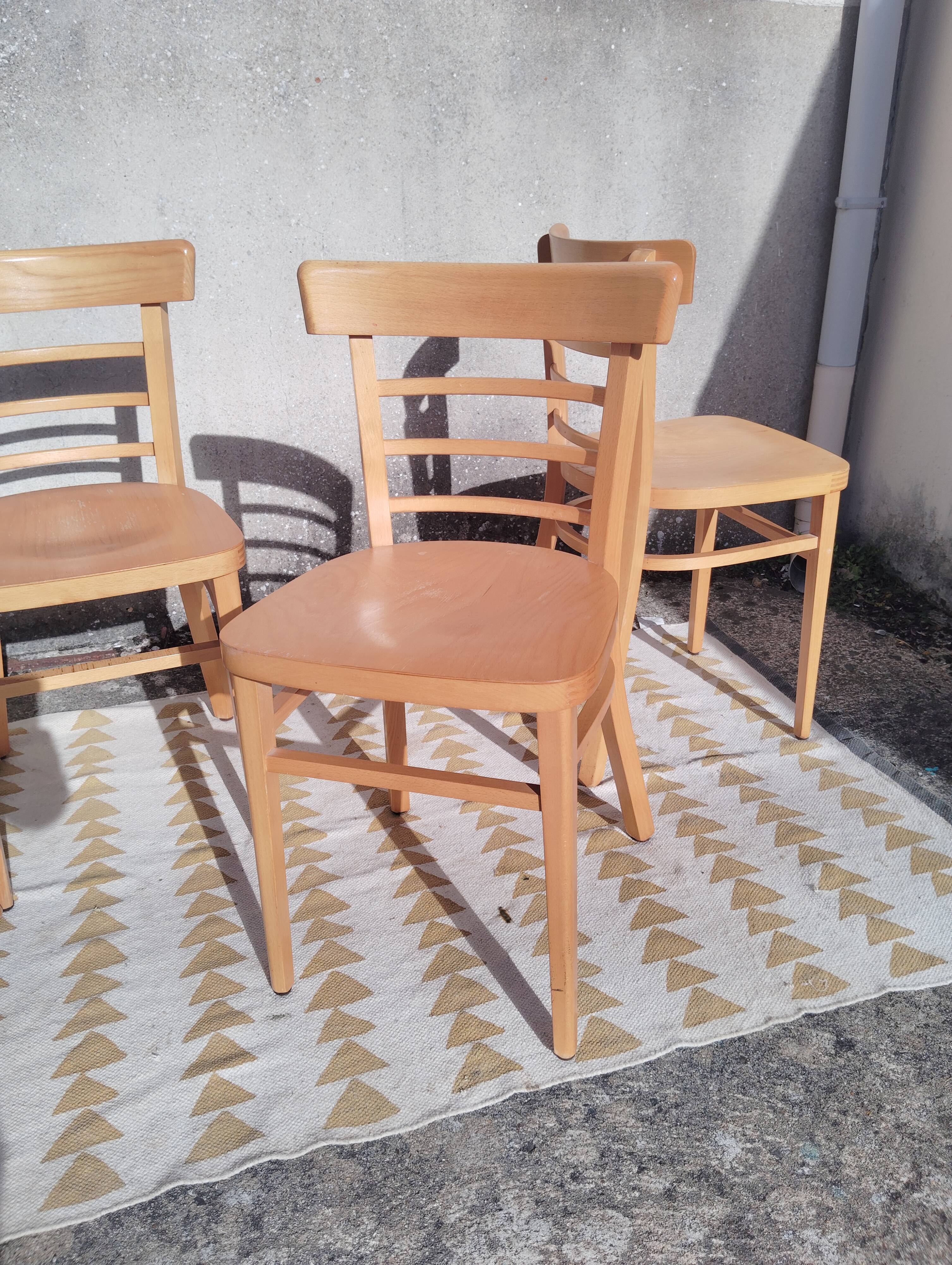 Set 4 chaises bistrot