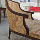 Chaise longue decorated with butterflies in Louis XVI style from the Napoleon III period