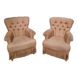 Pair of toad armchairs