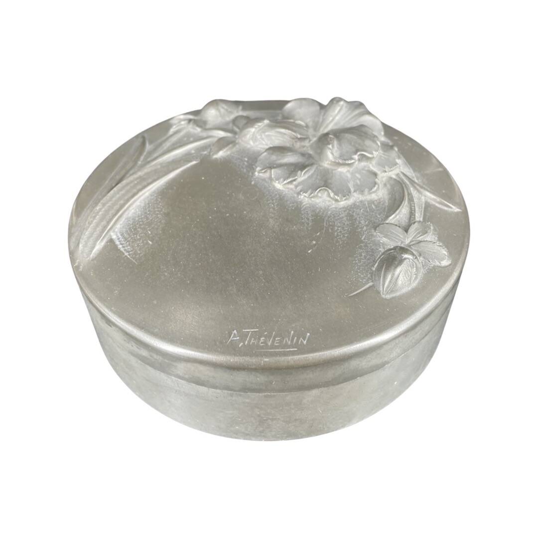 Art Nouveau Tin Box Signed A. Thévenin