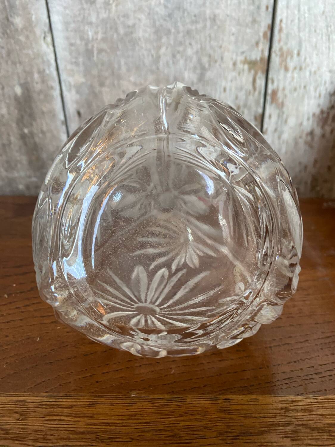 Antique Bavarian Crystal Liqueur Decanter Vintage Cut Crystal #B667