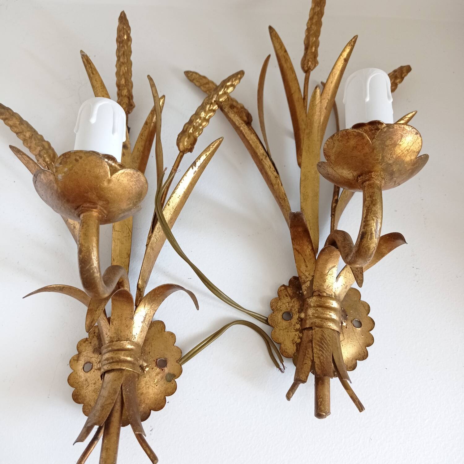 Appliques gerbes de blé dorées