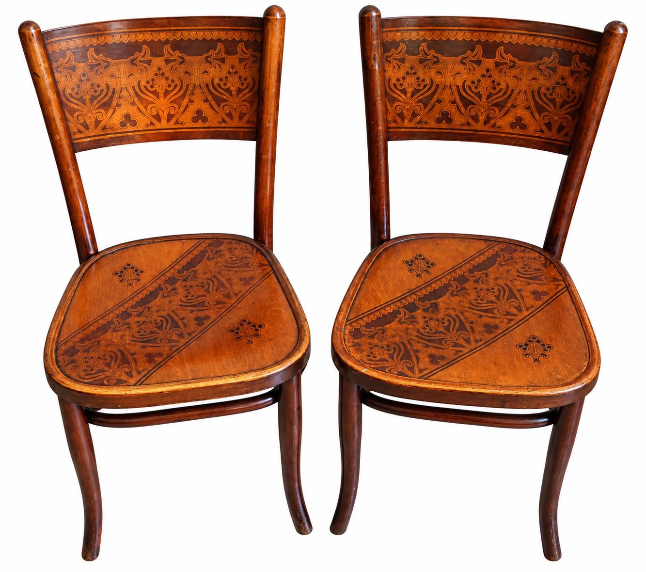 Pair of chairs Jacob & Josef Kohn Vienna 1900/1910 Art Nouveau