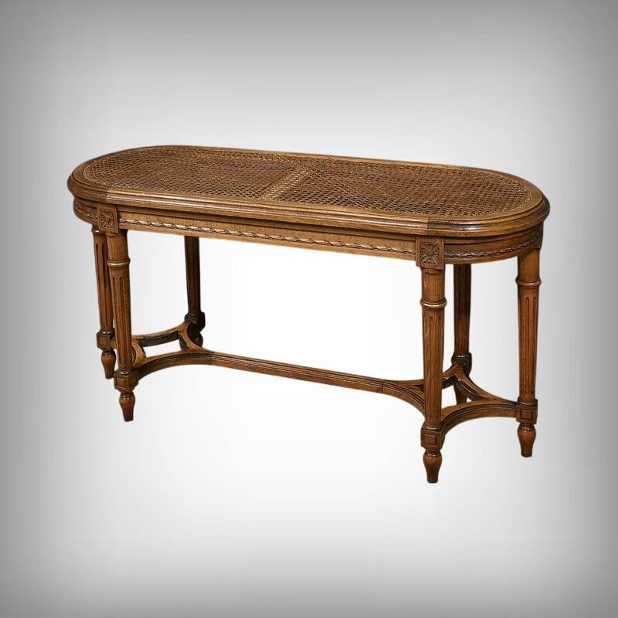Banc de Piano en Noyer, style Louis XVI – Fin XIXe