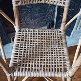 Chaise enfant rotin