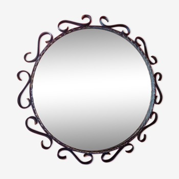 Wrought iron mirror