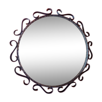Wrought iron mirror