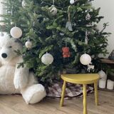 Ochre yellow tripod stool