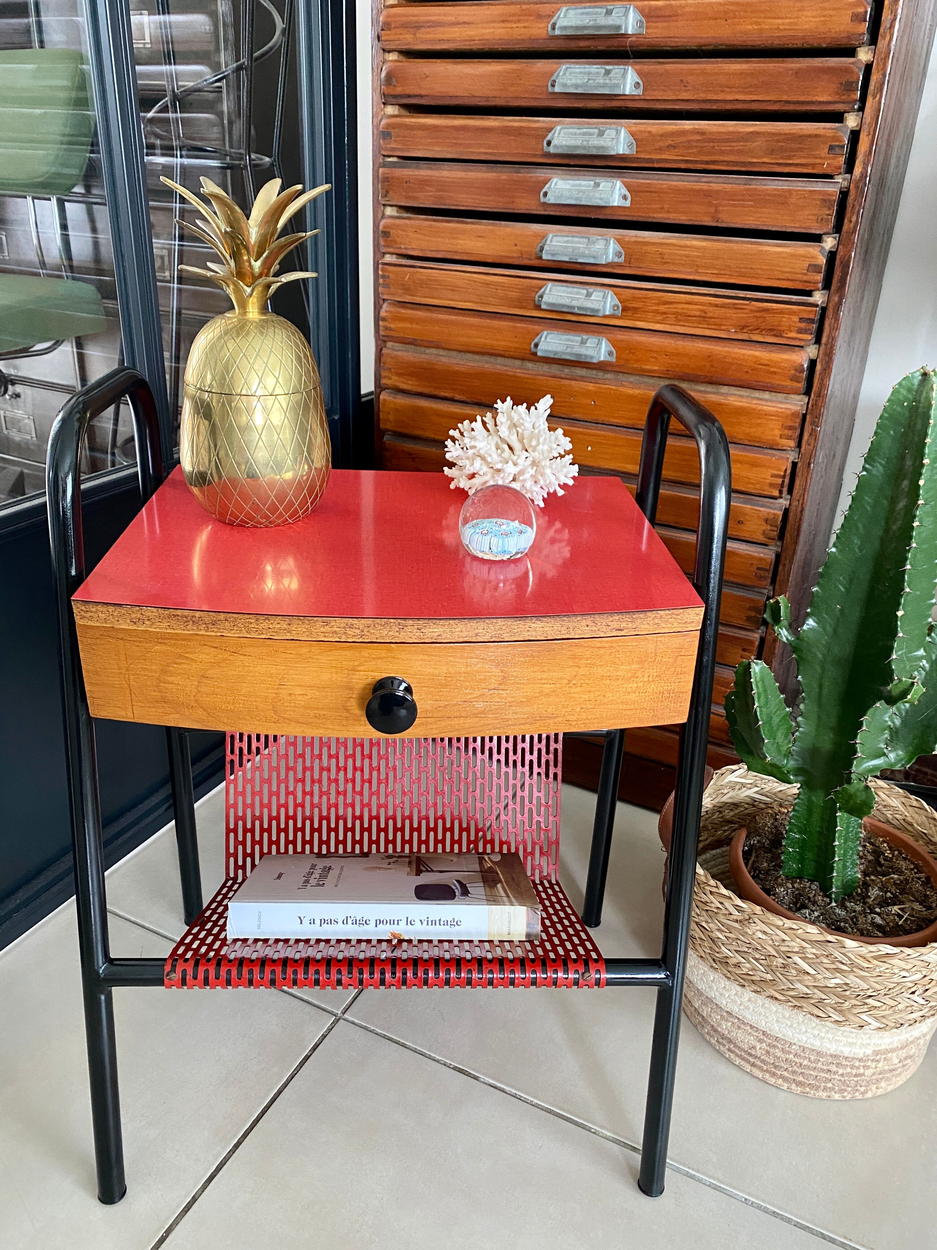 Vintage Hitier bedside table