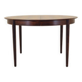 Round rosewood table, Danish design, 1970s, production: Skovby Møbelfabrik