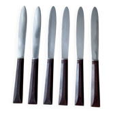 6 Couteaux de table bakélite  Pradel 255