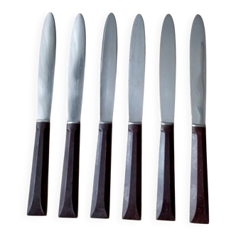 6 Bakelite table knives Pradel 255