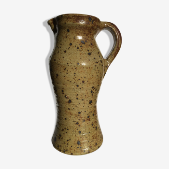 Sandstone pitcher handcrafted speckled