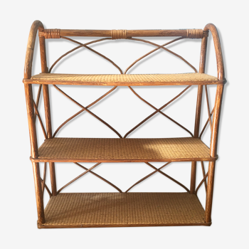 Rattan shelf