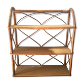 Rattan shelf