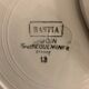 6 dessert plates made of old earthenware Digoin Sarreguemines model Bastia art deco