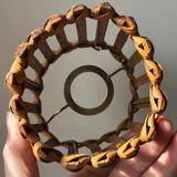 Vintage rattan wall lamp design 60 years