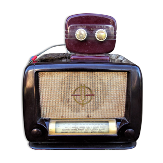 Radio Thomson ducretet LO24 Bakelite vintage valve