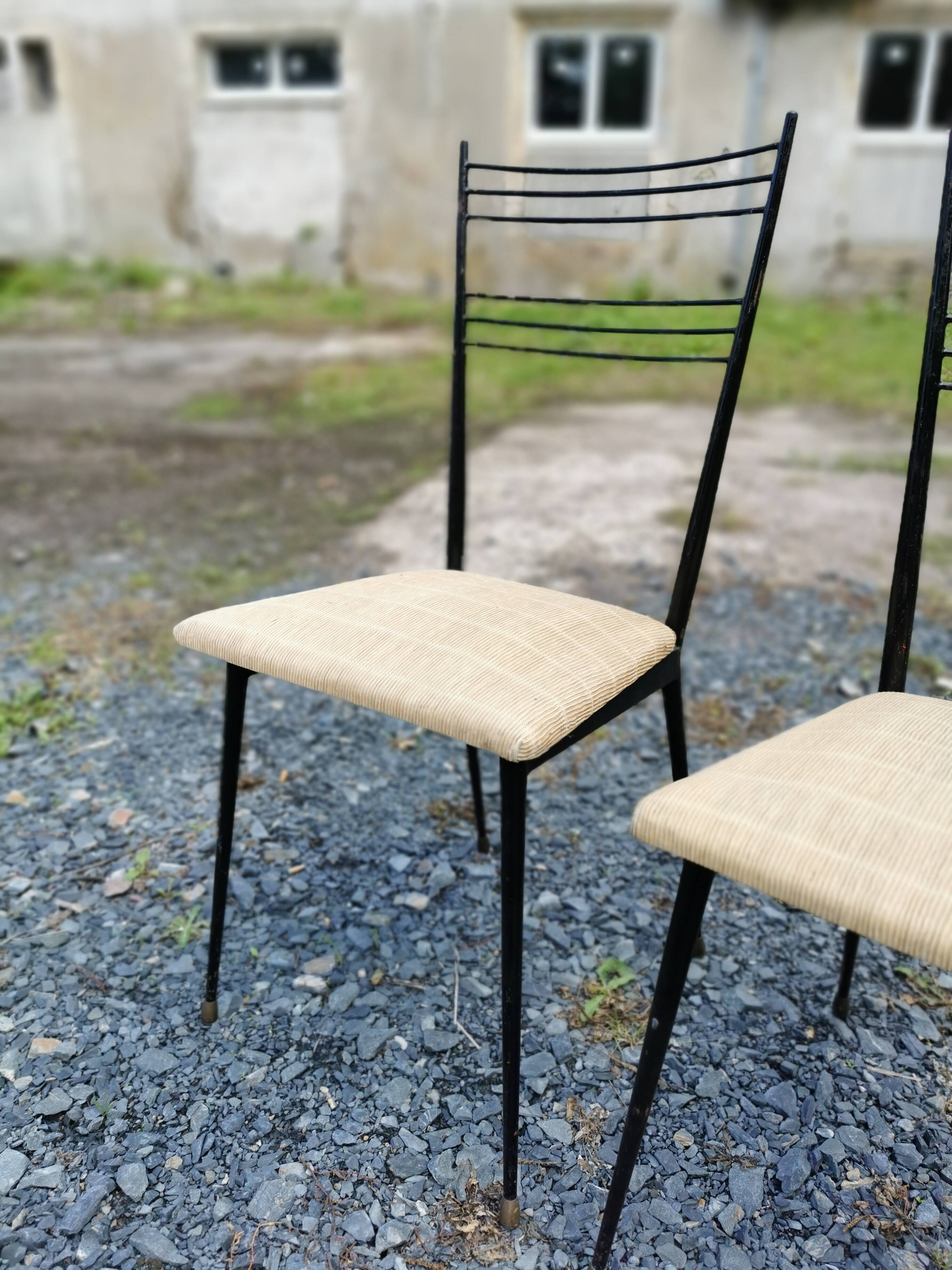 4 vintage colette gueden chairs
