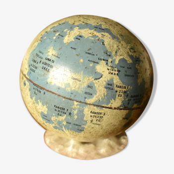 Globe "La  Lune" Replogle Globes Inc. Chicago USA  1966