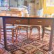 Vintage farm table formica and wood