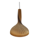 Large vintage hanging lamp veneer wood Hans Agne Jacobsson