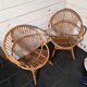 Pair of 1960s rattan armchairs